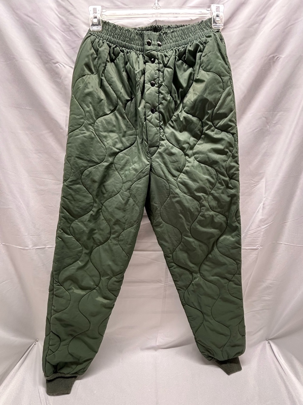 VTG USAF Military Pants Mens Sz M Green CWU-9/P Flyers Trousers Quilted Liner